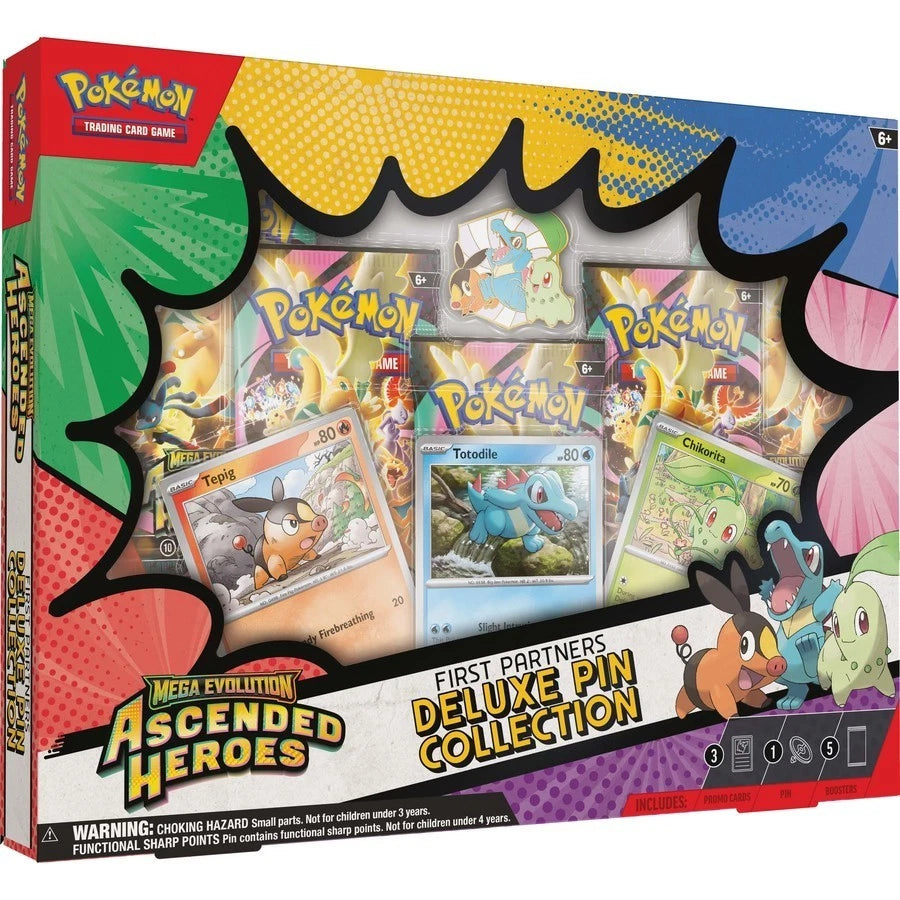 Pokémon TCG-Ascended Heroes First Partners Deluxe Pin Collection